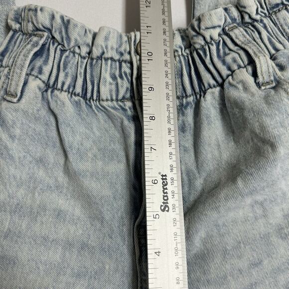 SO Paperbag Jeans Womens 0 24 Waist High Rise Mom Lightwash Ripped Destroyed - Picture 5 of 11